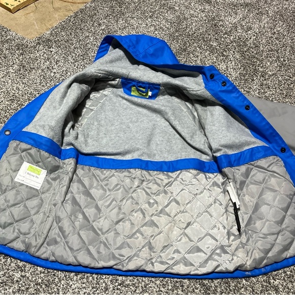 Western Chief Batman Rain Coat Jacket Kids Toddler Size 5 Blue Fleece Quilted - Picture 6 of 11